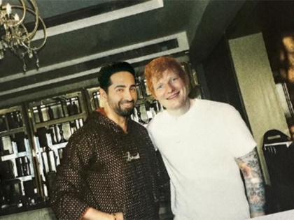 Watch: Ayushmann Khurrana meets Ed Sheeran, says 'Great meeting you' | Watch: Ayushmann Khurrana meets Ed Sheeran, says 'Great meeting you'