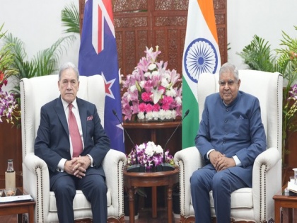 New Zealand's Deputy PM Winston Peters calls on Vice President Jagdeep Dhankhar | New Zealand's Deputy PM Winston Peters calls on Vice President Jagdeep Dhankhar