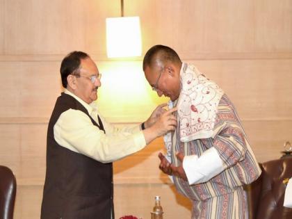 JP Nadda meets Bhutan PM Tobgay, talks about BJP's ideology, initiatives | JP Nadda meets Bhutan PM Tobgay, talks about BJP's ideology, initiatives JP Nadda meets Bhutan PM Tobgay, talks about BJP's ideology, initiatives | JP Nadda meets Bhutan PM Tobgay, talks about BJP's ideology, initiatives