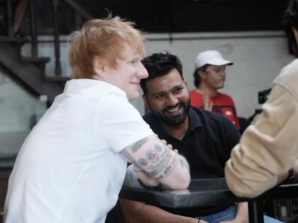 India skipper Rohit Sharma meets Ed Sheeran ahead of IPL 2024 | India skipper Rohit Sharma meets Ed Sheeran ahead of IPL 2024