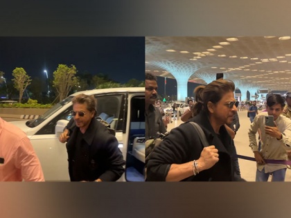 Shah Rukh Khan slays airport fashion in all-black outfit | Shah Rukh Khan slays airport fashion in all-black outfit