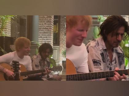 Shah Rukh Khan in awe of Ed Sheeran as he sings 'Perfect' | Shah Rukh Khan in awe of Ed Sheeran as he sings 'Perfect'