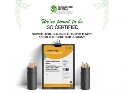 Signature Global Secures ISO 27001 Certification for Information Security Management System | Signature Global Secures ISO 27001 Certification for Information Security Management System Signature Global Secures ISO 27001 Certification for Information Security Management System | Signature Global Secures ISO 27001 Certification for Information Security Management System