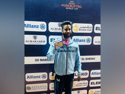 Vinay wins gold at para powerlifting World Cup in Egypt | Vinay wins gold at para powerlifting World Cup in Egypt Vinay wins gold at para powerlifting World Cup in Egypt | Vinay wins gold at para powerlifting World Cup in Egypt