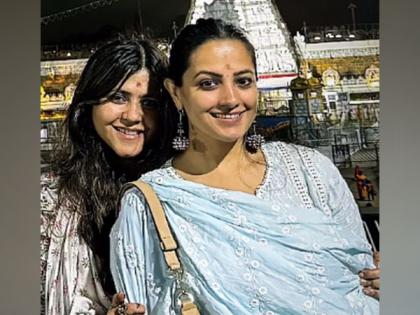 Ektaa Kapoor, Anita Hassanandani offer prayers at Tirumala temple | Ektaa Kapoor, Anita Hassanandani offer prayers at Tirumala temple