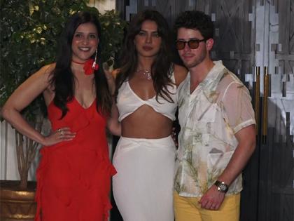 Priyanka Chopra, Nick Jonas make heads turn at Mannara Chopra's birthday bash | Priyanka Chopra, Nick Jonas make heads turn at Mannara Chopra's birthday bash Priyanka Chopra, Nick Jonas make heads turn at Mannara Chopra's birthday bash | Priyanka Chopra, Nick Jonas make heads turn at Mannara Chopra's birthday bash