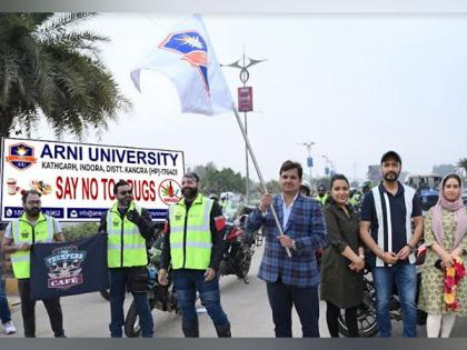 Arni University's Two-Day Bike Rally Passes on Strong Messages - 'Say NO to Drugs' and Empower Women | Arni University's Two-Day Bike Rally Passes on Strong Messages - 'Say NO to Drugs' and Empower Women