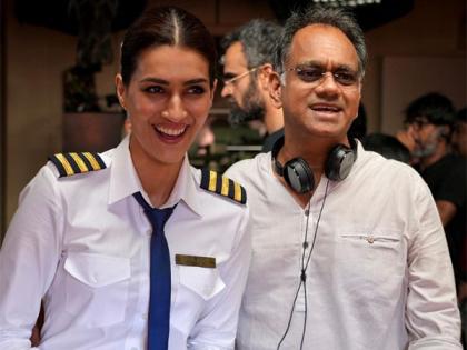 Kriti Sanon shares BTS pictures with 'Crew' director Rajesh A Krishnan | Kriti Sanon shares BTS pictures with 'Crew' director Rajesh A Krishnan Kriti Sanon shares BTS pictures with 'Crew' director Rajesh A Krishnan | Kriti Sanon shares BTS pictures with 'Crew' director Rajesh A Krishnan