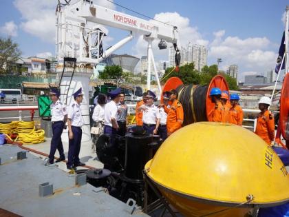 ICG ship Samudra Paheredar, Vietnam Coast Guard conduct joint training on marine oil pollution response | ICG ship Samudra Paheredar, Vietnam Coast Guard conduct joint training on marine oil pollution response