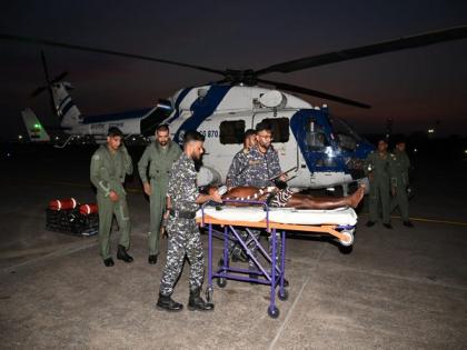 Indian Coast Guard evacuates Sri Lankan fisherman with heart ailment | Indian Coast Guard evacuates Sri Lankan fisherman with heart ailment Indian Coast Guard evacuates Sri Lankan fisherman with heart ailment | Indian Coast Guard evacuates Sri Lankan fisherman with heart ailment