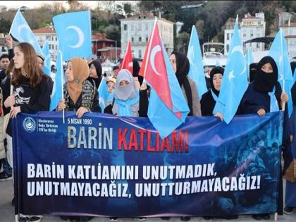 Uyghur activists rally in Istanbul against Chinese oppression on Baren Revolution Anniversary | Uyghur activists rally in Istanbul against Chinese oppression on Baren Revolution Anniversary Uyghur activists rally in Istanbul against Chinese oppression on Baren Revolution Anniversary | Uyghur activists rally in Istanbul against Chinese oppression on Baren Revolution Anniversary