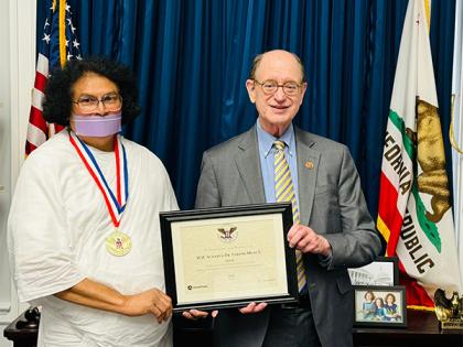 US: Jain Acharya Lokesh honoured with American Presidential Award | US: Jain Acharya Lokesh honoured with American Presidential Award