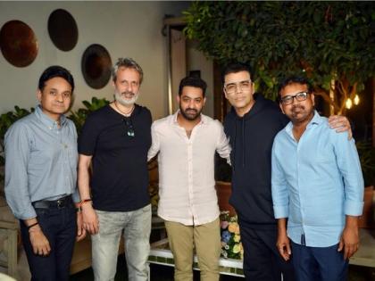 Karan Johar collaborates with team of 'Devara', shares pictures with NTR Jr | Karan Johar collaborates with team of 'Devara', shares pictures with NTR Jr Karan Johar collaborates with team of 'Devara', shares pictures with NTR Jr | Karan Johar collaborates with team of 'Devara', shares pictures with NTR Jr