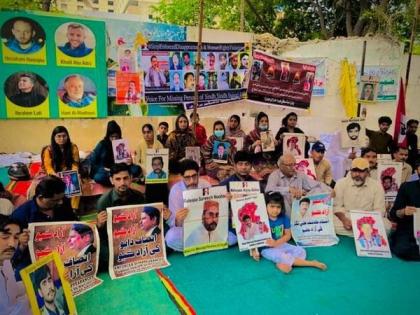 Human Rights Forum of Sindh organises protest camp for freedom for missing Sindhi workers | Human Rights Forum of Sindh organises protest camp for freedom for missing Sindhi workers