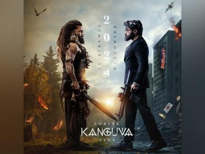 Makers drop intriguing new poster of Suriya-Bobby Deol starrer 'Kanguva' | Makers drop intriguing new poster of Suriya-Bobby Deol starrer 'Kanguva'