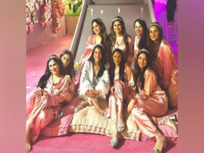 Janhvi Kapoor drops pics from Radhika Merchant's bridal shower, shows off pink party vibe | Janhvi Kapoor drops pics from Radhika Merchant's bridal shower, shows off pink party vibe