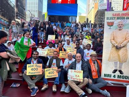 Indian diaspora organises "Modi ka Parivar" March at Times Square, Hollywood, Detroit and Chicago | Indian diaspora organises "Modi ka Parivar" March at Times Square, Hollywood, Detroit and Chicago