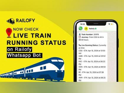 RAILOFY Launches Hassle-Free Train Live Running Status on WhatsApp | RAILOFY Launches Hassle-Free Train Live Running Status on WhatsApp RAILOFY Launches Hassle-Free Train Live Running Status on WhatsApp | RAILOFY Launches Hassle-Free Train Live Running Status on WhatsApp