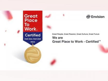 Envision Energy India Earned "Great Place to Work" certification in 2024 | Envision Energy India Earned "Great Place to Work" certification in 2024 Envision Energy India Earned "Great Place to Work" certification in 2024 | Envision Energy India Earned "Great Place to Work" certification in 2024