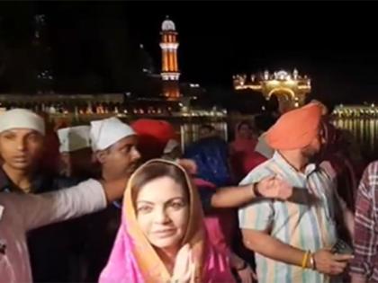 Nita Ambani offers prayer at Golden Temple in Amritsar | Nita Ambani offers prayer at Golden Temple in Amritsar Nita Ambani offers prayer at Golden Temple in Amritsar | Nita Ambani offers prayer at Golden Temple in Amritsar