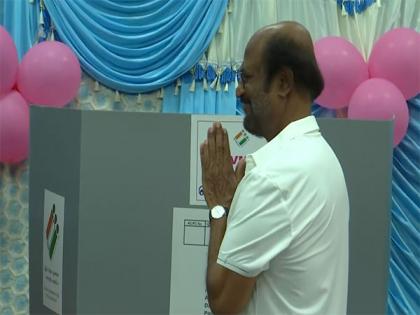 LS Polls 2024: Rajnikanth casts his vote in Chennai | LS Polls 2024: Rajnikanth casts his vote in Chennai