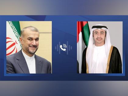 Abdullah bin Zayed holds phone call with Iran's Foreign Minister | Abdullah bin Zayed holds phone call with Iran's Foreign Minister