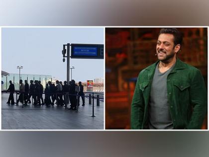Salman Khan spotted at Mumbai airport with tight security after firing incident | Salman Khan spotted at Mumbai airport with tight security after firing incident