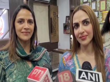 Lok Sabha elections: Hema Malini's daughters Isha, Ahana visit Mathura to campaign for her | Lok Sabha elections: Hema Malini's daughters Isha, Ahana visit Mathura to campaign for her