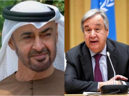 UAE President, UN Secretary-General discuss regional developments and efforts to contain regional escalation in phone call | UAE President, UN Secretary-General discuss regional developments and efforts to contain regional escalation in phone call UAE President, UN Secretary-General discuss regional developments and efforts to contain regional escalation in phone call | UAE President, UN Secretary-General discuss regional developments and efforts to contain regional escalation in phone call