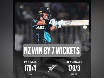 Chapman's fifty helps New Zealand clinch 7-wicket win over Pakistan in 3rd T20I | Chapman's fifty helps New Zealand clinch 7-wicket win over Pakistan in 3rd T20I