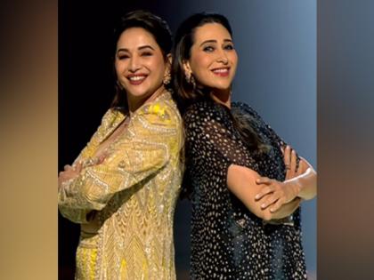 Karisma Kapoor, Madhuri Dixit come together for 'Dance Of Envy' on Dance Deewane sets | Karisma Kapoor, Madhuri Dixit come together for 'Dance Of Envy' on Dance Deewane sets