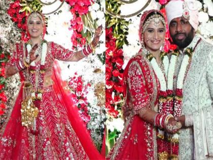 Arti Singh dazzles in red lehenga, ties knot with Dipak Chauhan in fairy-tale ceremony | Arti Singh dazzles in red lehenga, ties knot with Dipak Chauhan in fairy-tale ceremony