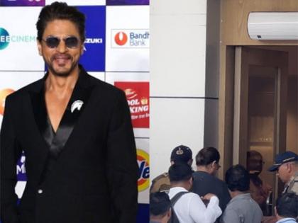 Shah Rukh Khan snapped in his signature ponytail look | Shah Rukh Khan snapped in his signature ponytail look
