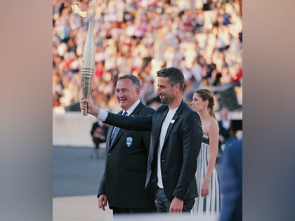 Greece hands over Olympic flame to Paris 2024 Games organisers during ceremony in Athens | Greece hands over Olympic flame to Paris 2024 Games organisers during ceremony in Athens
