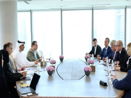 UAE Minister of State for Foreign Trade Thani Al Zeyoudi holds talks with Estonia's Minister of Economic Affairs and ICT to strengthen bilateral trade ties | UAE Minister of State for Foreign Trade Thani Al Zeyoudi holds talks with Estonia's Minister of Economic Affairs and ICT to strengthen bilateral trade ties