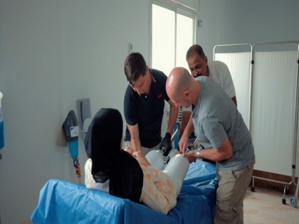 UAE field hospital begins fitting prosthetics for wounded Palestinian | UAE field hospital begins fitting prosthetics for wounded Palestinian