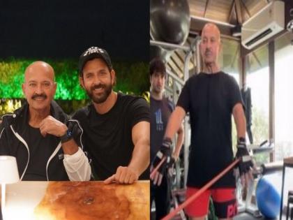 "Unbelievable papa": Hrithik in awe of his dad Rakesh Roshan's inspiring workout session | "Unbelievable papa": Hrithik in awe of his dad Rakesh Roshan's inspiring workout session