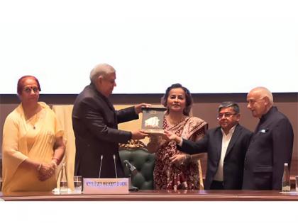Dr. Bina Modi Felicitated by Vice President of India for Contributions to SILF | Dr. Bina Modi Felicitated by Vice President of India for Contributions to SILF