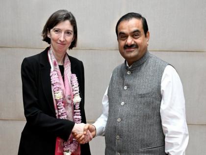 Gautam Adani meets British envoy to India Lindy Cameron | Gautam Adani meets British envoy to India Lindy Cameron