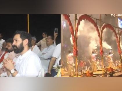 Vikrant Massey attends Ganga Aarti in Varanasi | Vikrant Massey attends Ganga Aarti in Varanasi