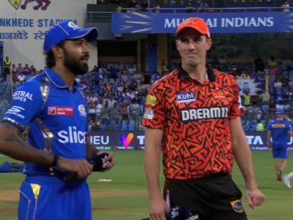 IPL 2024: Mumbai Indians win toss, decide to field against Sunrisers Hyderabad | IPL 2024: Mumbai Indians win toss, decide to field against Sunrisers Hyderabad