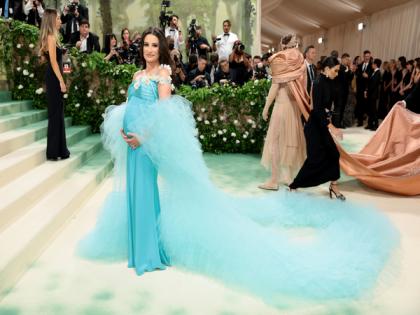 Met Gala 2024: Lea Michele flaunts her baby bump in blue | Met Gala 2024: Lea Michele flaunts her baby bump in blue