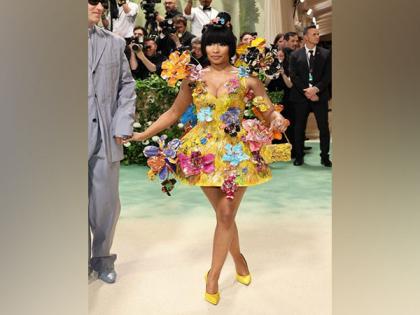 Met Gala 2024: Nicki Minaj blooms in 3D floral minidress | Met Gala 2024: Nicki Minaj blooms in 3D floral minidress