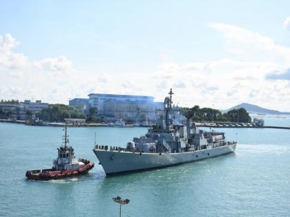 Three Indian naval ships arrive in Singapore as part of Eastern Fleet deployment to South China Sea | Three Indian naval ships arrive in Singapore as part of Eastern Fleet deployment to South China Sea Three Indian naval ships arrive in Singapore as part of Eastern Fleet deployment to South China Sea | Three Indian naval ships arrive in Singapore as part of Eastern Fleet deployment to South China Sea