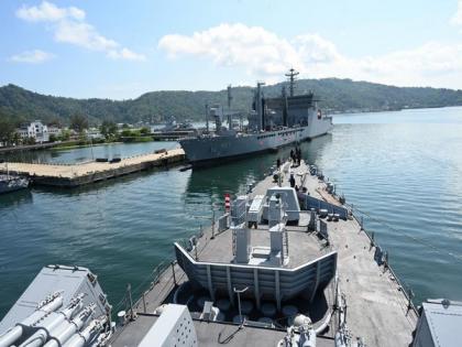 Indian Naval ships Delhi and Shakti arrive at Malaysia's Kota Kinabalu | Indian Naval ships Delhi and Shakti arrive at Malaysia's Kota Kinabalu Indian Naval ships Delhi and Shakti arrive at Malaysia's Kota Kinabalu | Indian Naval ships Delhi and Shakti arrive at Malaysia's Kota Kinabalu