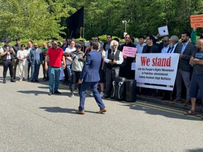 UK chapter of UKPNP organises protest in solidarity with ongoing PoJK protest | UK chapter of UKPNP organises protest in solidarity with ongoing PoJK protest