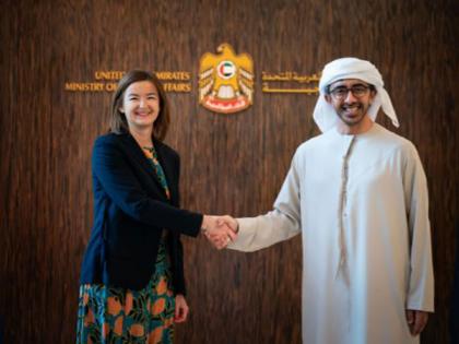 UAE: Abdullah bin Zayed discusses strengthening bilateral cooperation with Slovenian Deputy PM, Foreign Minister | UAE: Abdullah bin Zayed discusses strengthening bilateral cooperation with Slovenian Deputy PM, Foreign Minister UAE: Abdullah bin Zayed discusses strengthening bilateral cooperation with Slovenian Deputy PM, Foreign Minister | UAE: Abdullah bin Zayed discusses strengthening bilateral cooperation with Slovenian Deputy PM, Foreign Minister