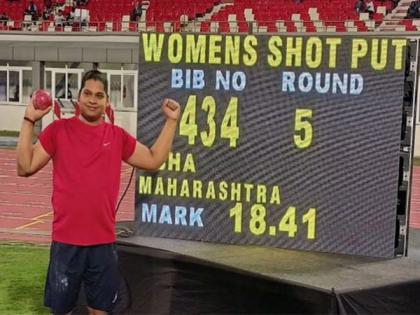Abha Khatua creates shot put national record in Federation Cup athletics | Abha Khatua creates shot put national record in Federation Cup athletics