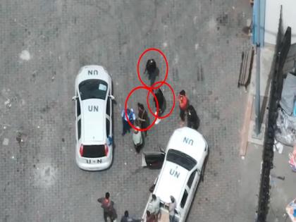 Aerial footage shows Palestinian gunmen in UNRWA Rafah facility | Aerial footage shows Palestinian gunmen in UNRWA Rafah facility Aerial footage shows Palestinian gunmen in UNRWA Rafah facility | Aerial footage shows Palestinian gunmen in UNRWA Rafah facility