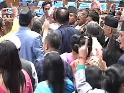 Nepal: Scuffle breaks out in parliament between opposition and ruling alliance lawmakers | Nepal: Scuffle breaks out in parliament between opposition and ruling alliance lawmakers